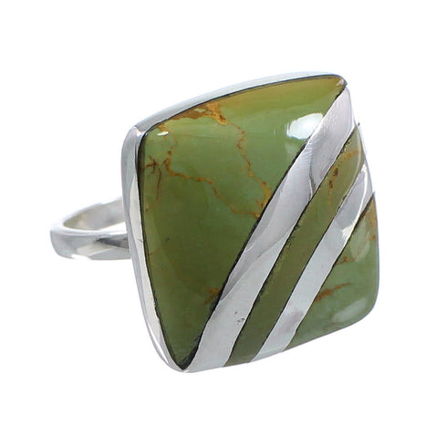 Sterling Silver Turquoise Southwest Jewelry Ring Size 5-1/2 BW64435