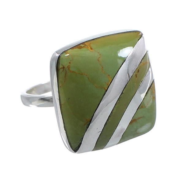 Sterling Silver Turquoise Southwest Jewelry Ring Size 5-1/2 BW64435