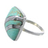 Turquoise Genuine Sterling Silver Ring Size 7-3/4 BW64343
