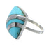 Turquoise Southwest Sterling Silver Jewelry Ring Size 7-1/4 MW63853
