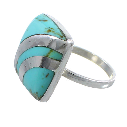 Southwestern Turquoise Ring Size 7-1/4 MW63876