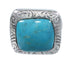 Southwest Sterling Silver Turquoise Jewelry Ring Size 6-1/4 YS63284