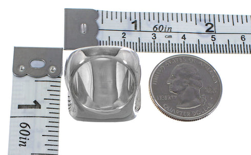 Turquoise And Sterling Silver Southwestern Ring Size 4-1/2 YX69953