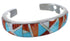 Multicolor Inlay Wild Fire Whiterock Cuff Bracelet GS61028