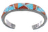 Multicolor Inlay Wild Fire Whiterock Cuff Bracelet GS61028