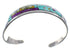 Multicolor Native American or Pueblo Design Sterling Silver Cuff Bracelet YS61852