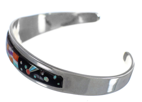 Multicolor Jewelry Native American Mesa Design Cuff Bracelet YS67357