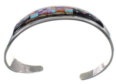 Multicolor Jewelry Native American Mesa Design Cuff Bracelet YS67357