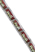 Southwest Native American Design Multicolor Link Bracelet GS62437