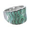Turquoise Inlay Southwestern Silver Ring Size 4-3/4 CW63729