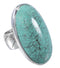 Southwestern Turquoise Silver Ring Size 4-3/4 YS61751