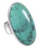 Southwest Jewelry Sterling Silver Turquoise Ring Size 4-3/4 YS61764