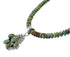 Southwest Turquoise Sterling Silver Bead Necklace Set RX94405