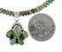 Southwest Turquoise Sterling Silver Bead Necklace Set RX94405