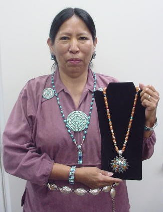 Multicolor Whiterock Kokopelli Post Dangle Earrings YS68554