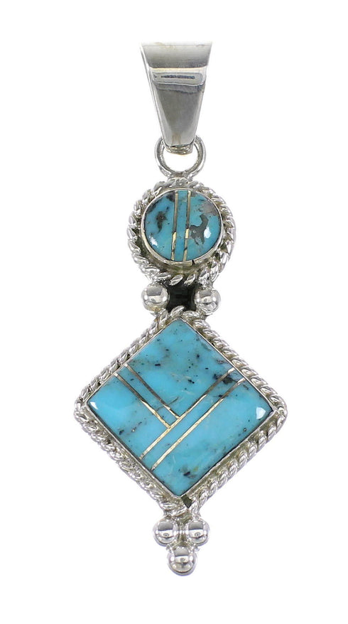 Turquoise Silver Pendant AX96544