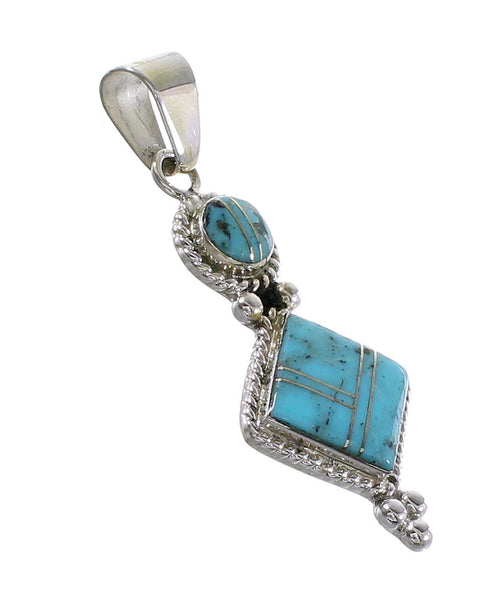 Turquoise Silver Pendant AX96544