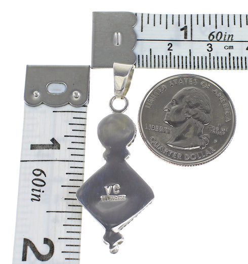 Turquoise Silver Pendant AX96544