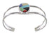 Multicolor Sterling Silver Southwest Cuff Bracelet Jewelry RX95888