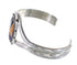 Genuine Sterling Silver Multicolor Inlay Southwest Cuff Bracelet RX95929