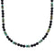 Sterling Silver Turquoise And Onyx Bead American Indian Necklace RX96117