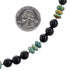 Sterling Silver Turquoise And Onyx Bead American Indian Necklace RX96117
