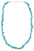Genuine Sterling Silver And Turquoise Bead Southwest Necklace RX96694