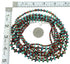 Turquoise And Coral 3-Strand Sterling Silver American Indian Bead Necklace RX99856