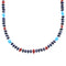 Genuine Sterling Silver Multicolor Navajo Indian Bead Necklace RX99888