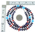 Genuine Sterling Silver Multicolor Navajo Indian Bead Necklace RX99888