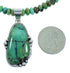 Silver Navajo Turquoise Bead Necklace Set AX102107