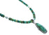 Silver Navajo Turquoise Bead Necklace Set AX102107