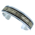 Sterling Silver And 14 Karat Gold Navajo Cuff Bracelet AX102726