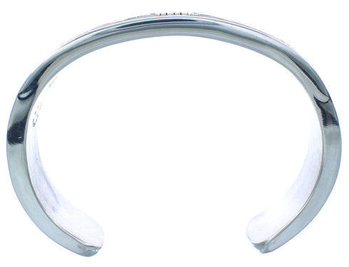 Sterling Silver And 14 Karat Gold Navajo Cuff Bracelet AX102726