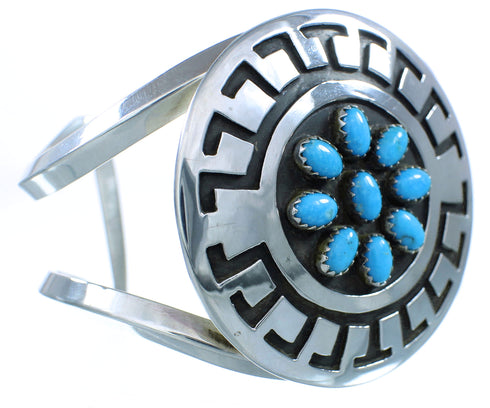 Turquoise Sterling Silver American Indian Cuff Bracelet RX103448