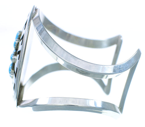 Turquoise Sterling Silver American Indian Cuff Bracelet RX103448
