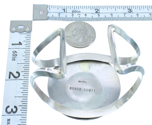 Turquoise Sterling Silver American Indian Cuff Bracelet RX103448