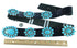 Navajo Turquoise And Genuine Sterling Silver Concho Belt SX105010