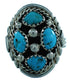 Native American Sterling Silver And Turquoise Jewelry Ring