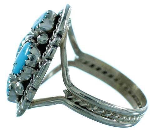 Native American Sterling Silver And Turquoise Jewelry Ring