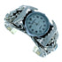 Sterling Silver Native American Turquoise Leaf Cuff Watch SX105578