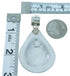 Genuine Sterling Silver Navajo Turquoise Tear Drop Pendant SX107373