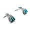 Native American Zuni Indian Jewelry Silver Turquoise Earrings ES12263