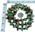 Kingman Turquoise And Coral Sterling Silver Navajo Bead Necklace SX108076