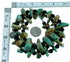 Kingman Turquoise And Onyx Navajo Sterling Silver Bead Necklace SX108078