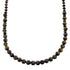 Genuine Sterling Silver And Tiger Eye Navajo Bead Necklace SX108090