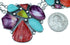 Southwestern Multicolor Link Necklace And Earrings Set EX32904
