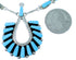 Turquoise Zuni Genuine Sterling Silver Link Necklace Set SX108799