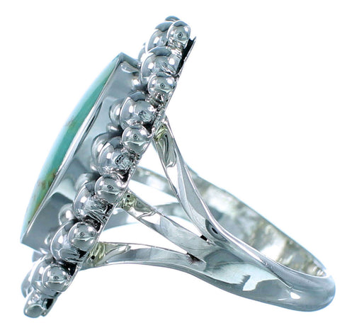 Turquoise Genuine Sterling Silver Navajo Indian Ring