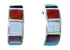 Zuni Multicolor And Sterling Silver Post Hoop Earrings SX110070